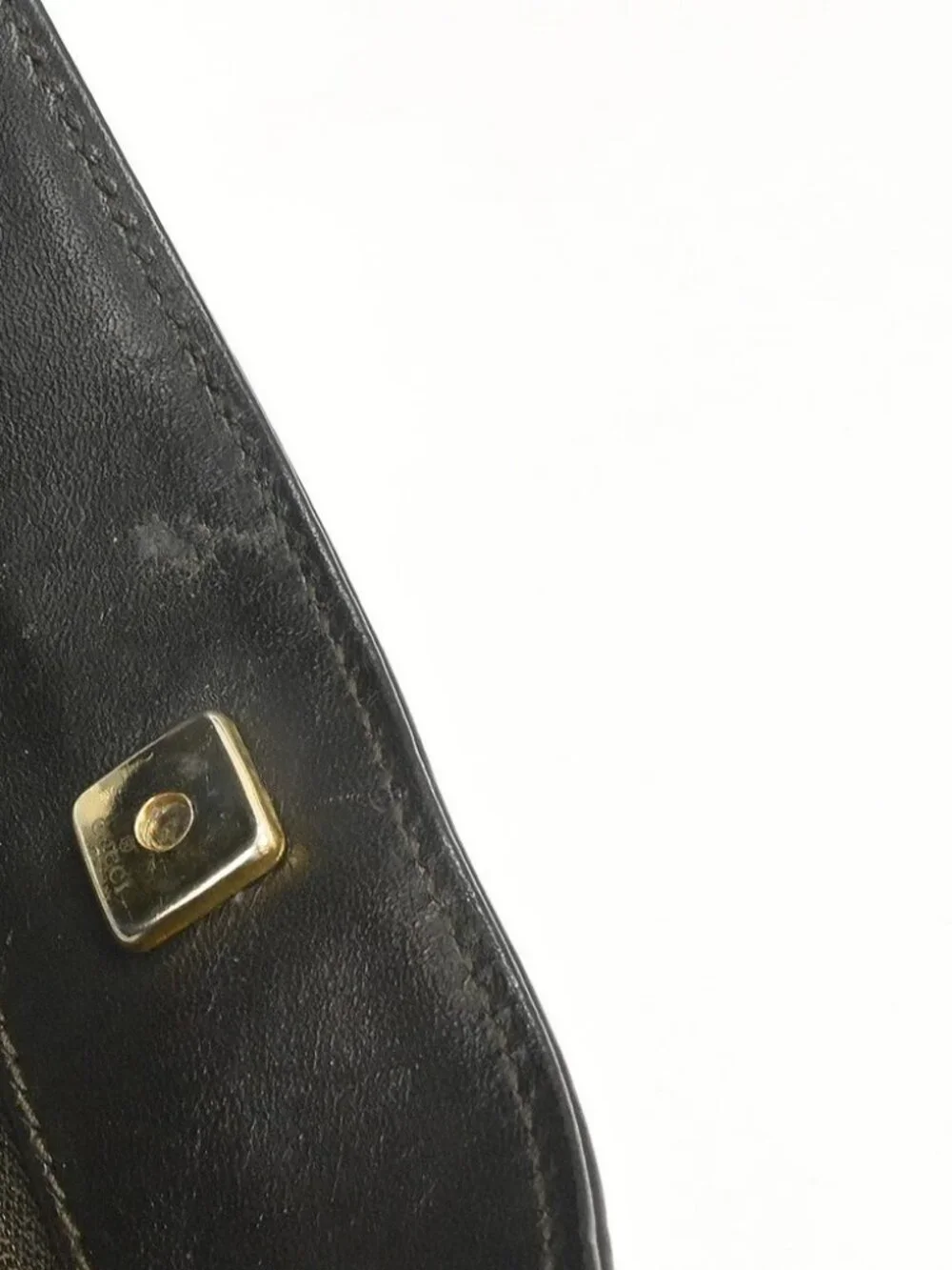 Gucci Beige Canvas Sherry Hand Bag 001